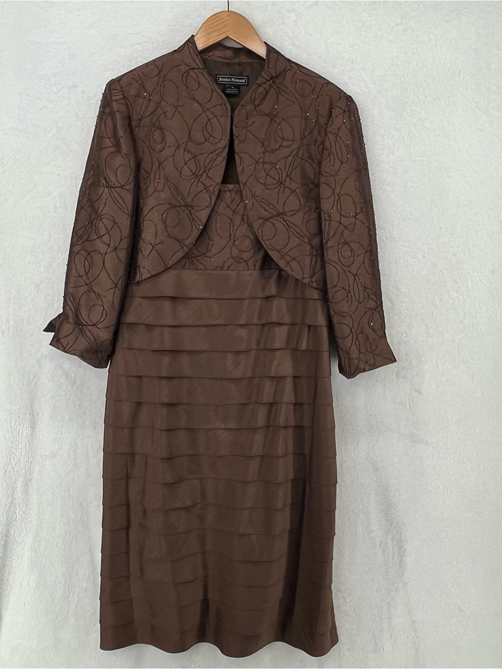 Jessica Howard Dress Women’s 16 Brown Wedding Party, Cocktail, Formal, NWT